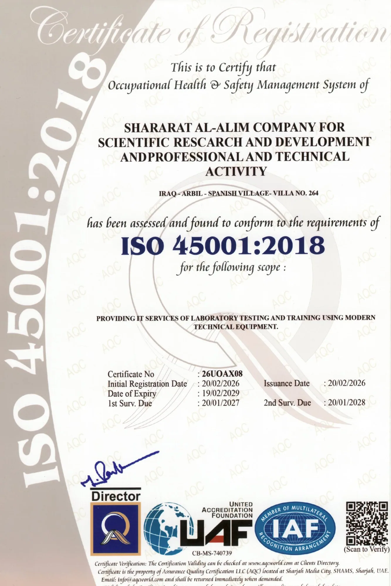 ISO 45001:2018